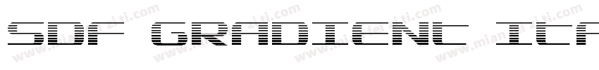 SDF GRADIENT ITALI字体转换